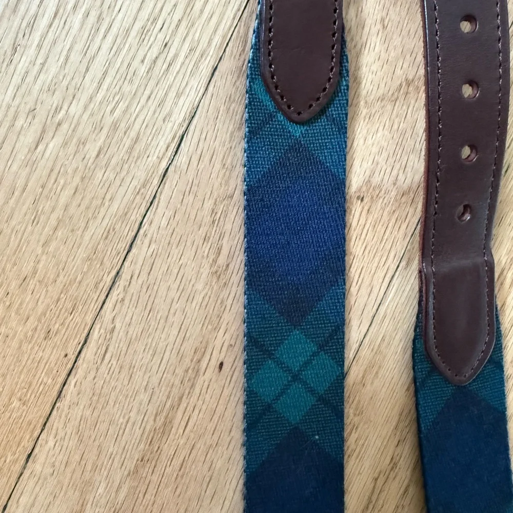 Vineyard Vines Blue and Brown Kids Belt